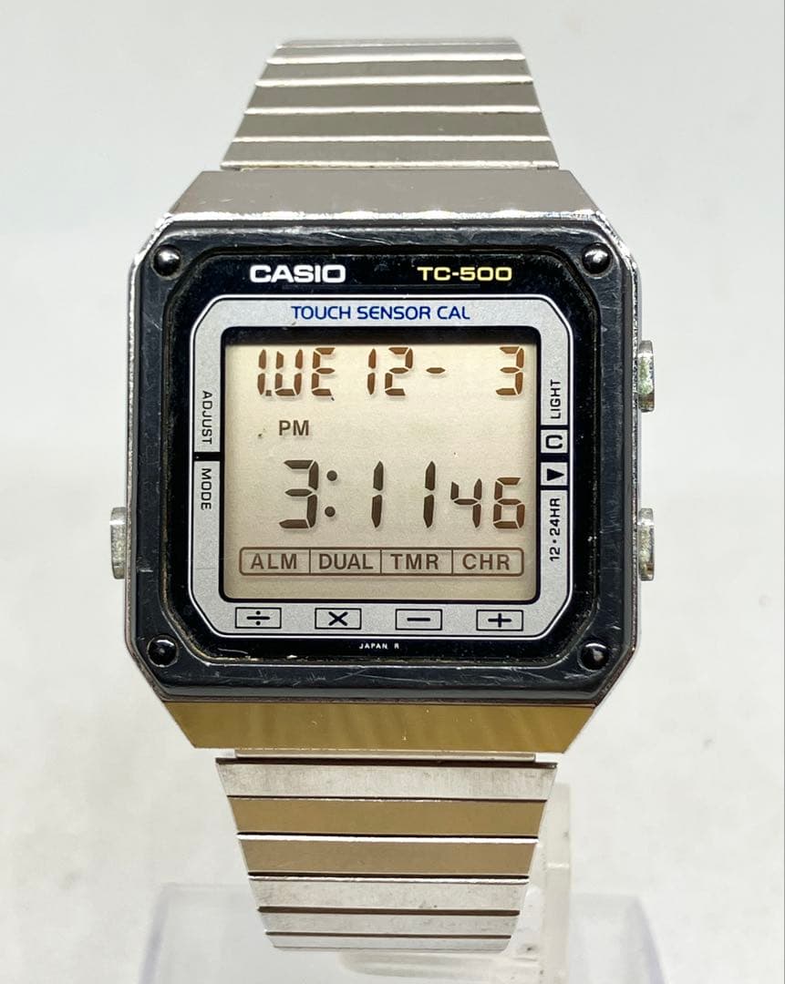 カシオ CASIO TC-500 デジタル　タッチセンサー　電卓機能付き　腕時計