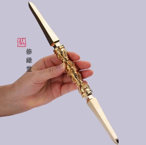 【修縁堂】真言密教 仏具 大きいサイズ 30CM独鈷杵 金剛降魔法器仏具