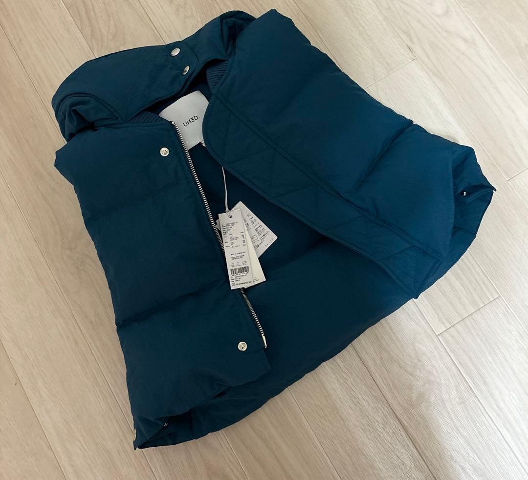 未使用タグ付きUN3D.ダウンショートベスト