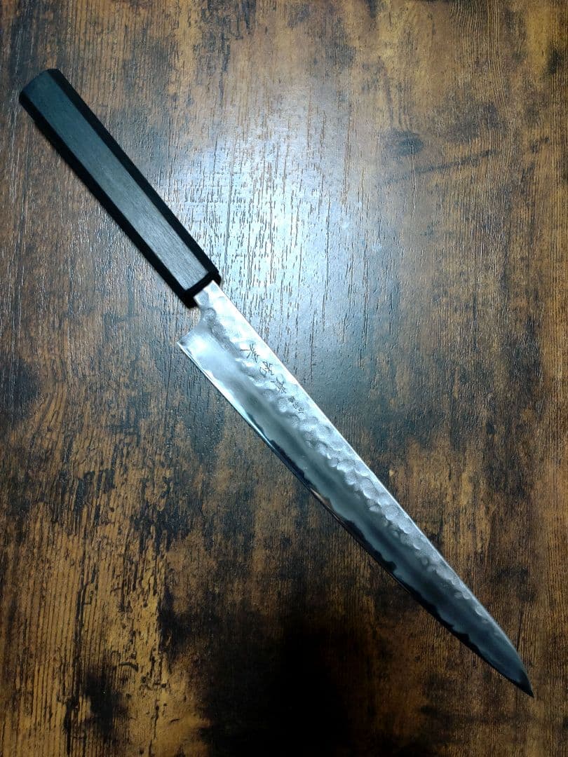 合羽橋 貴和美 筋引包丁 藍 安来白紙ニ号