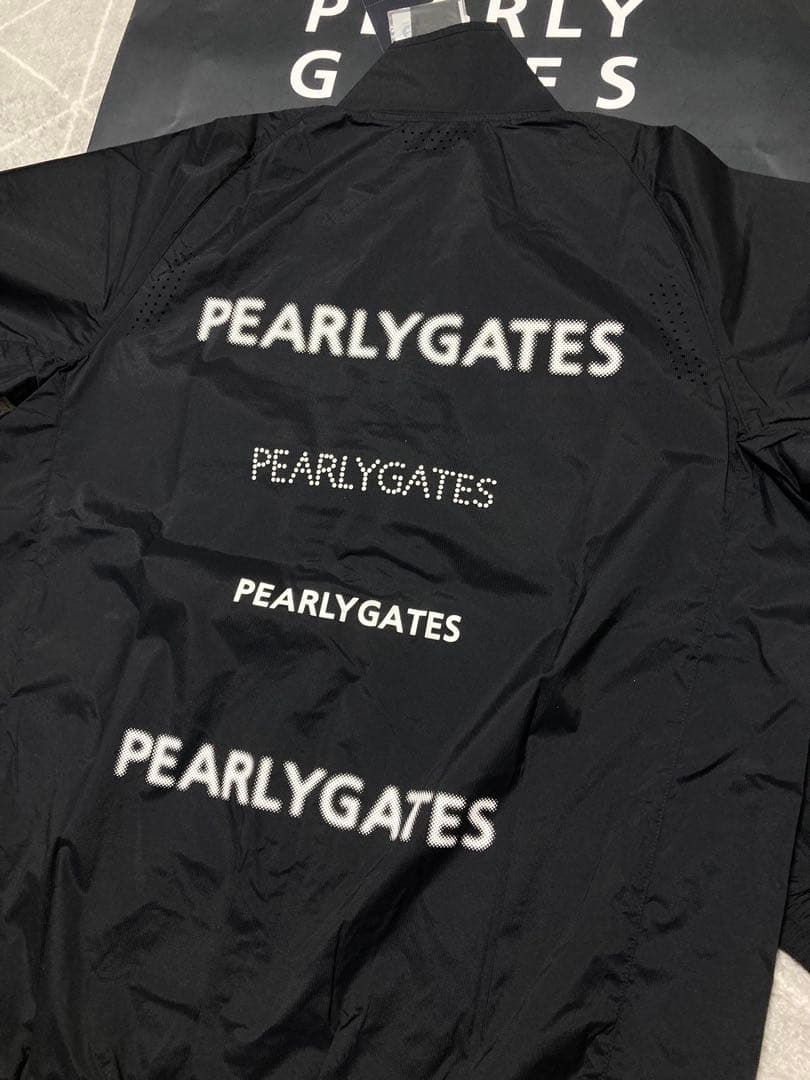 新品 パーリーゲイツ FLEX-IEDストレッチフルジップブルゾン(5)L/紺