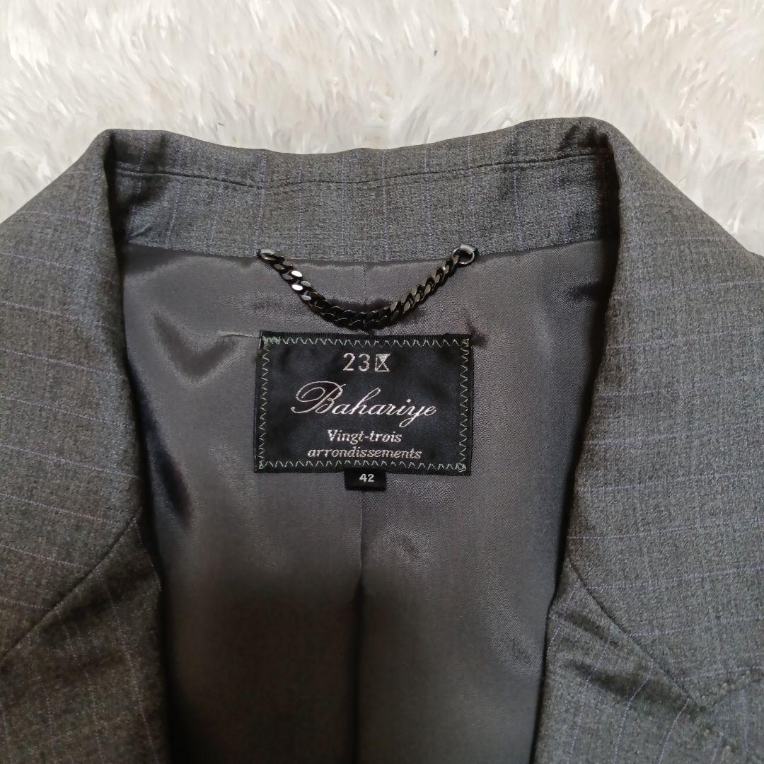 美品✨23区×Bahariye セットアップパンツスーツ ストレッチ グレー M