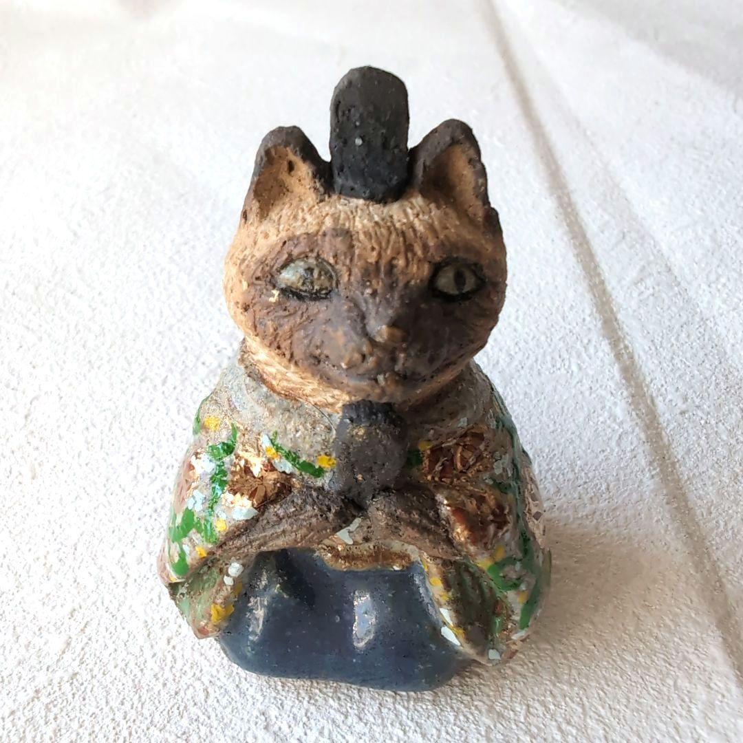 猫のひな人形セット1　伝統的スタイル