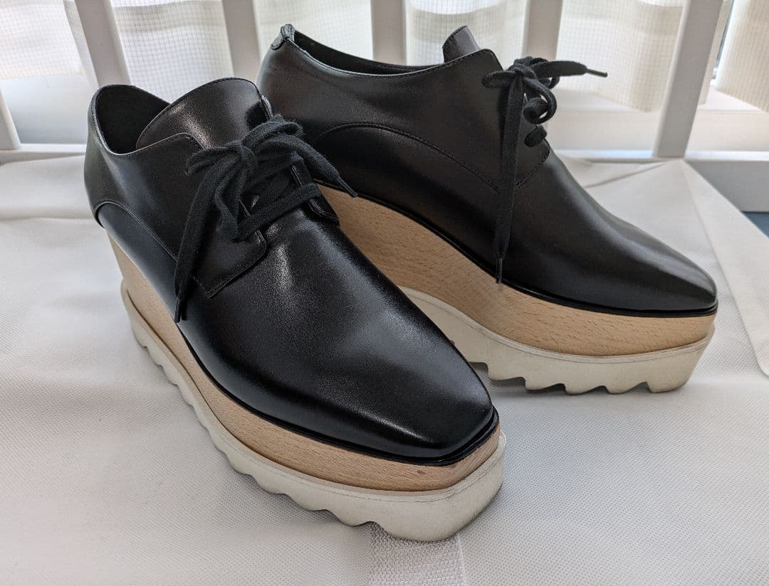 美品 ステラマッカートニー　エリスシューズ(25cm/38)　艶あり