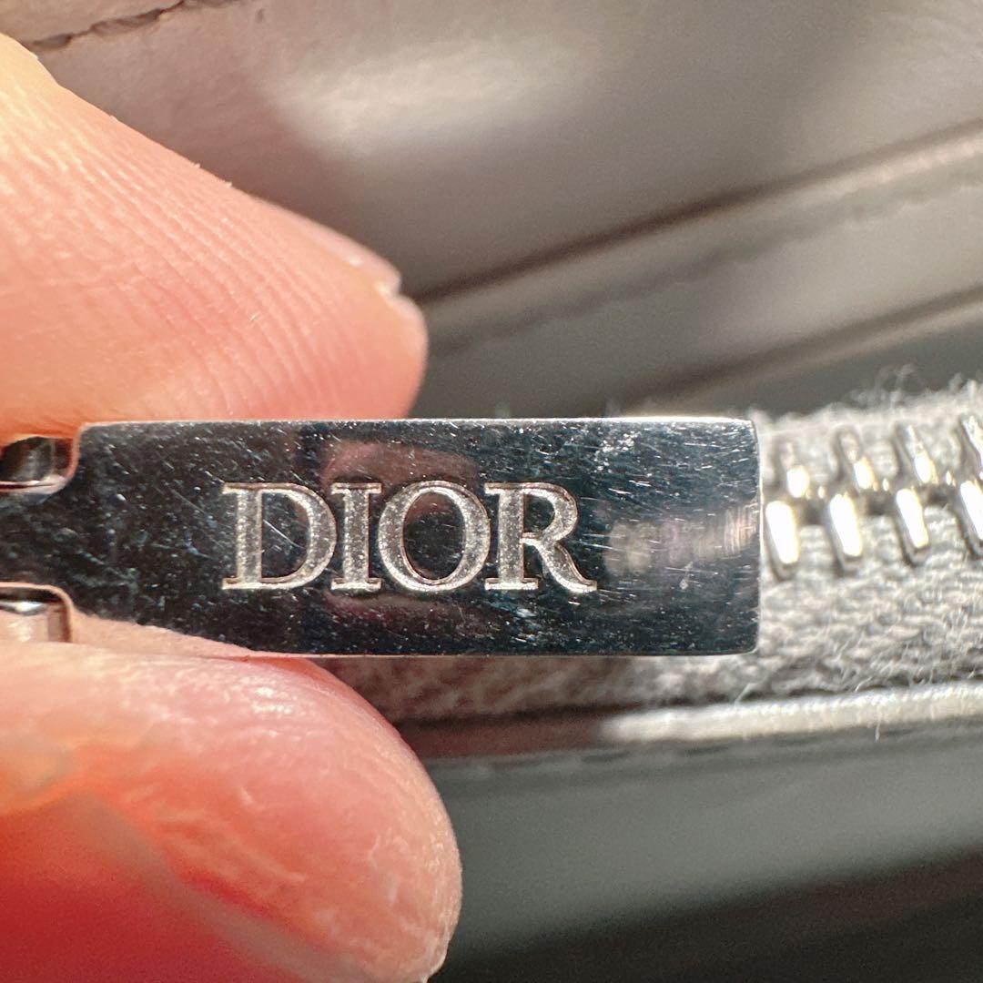 Dior ディオール ラウンドジップ 長財布 グレー トロッター ウォレット