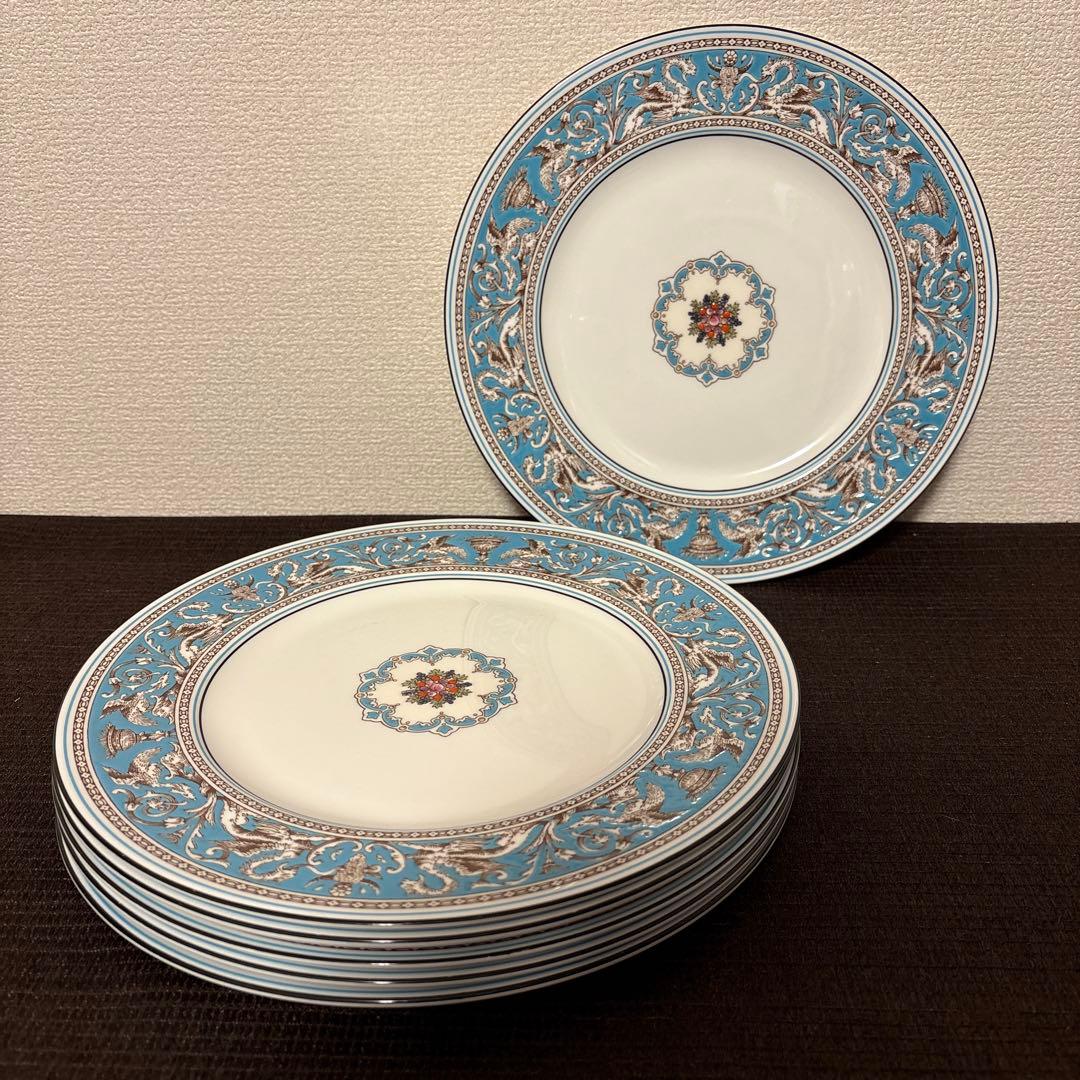 ウェッジウッド　フロレンティーン　ターコイズ　ディナープレート　27.5cm