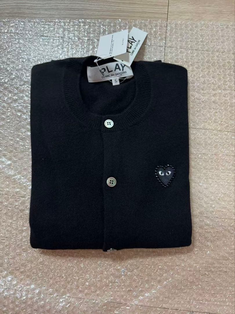 プレイコモデギャルソンカーディガンSハート刺繍
