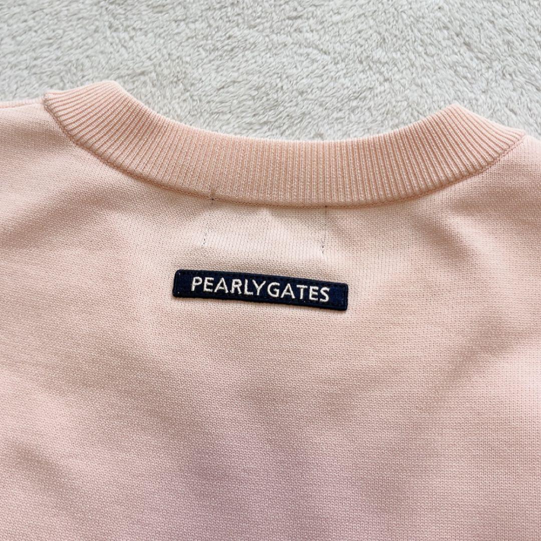 極美品　パーリーゲイツ　千鳥　グレンチェック　ピンク　ブラック　ニット