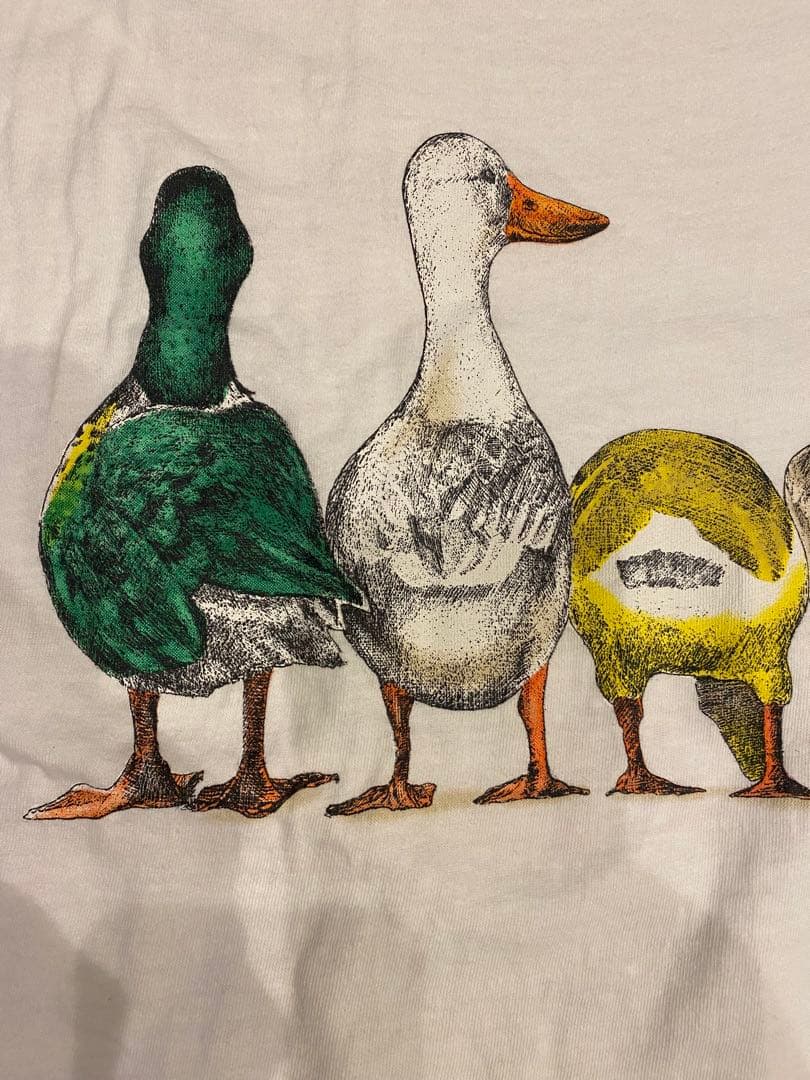 90s ONEITA アート　アニマル　マガモ　アヒル　シングルステッチ　希少