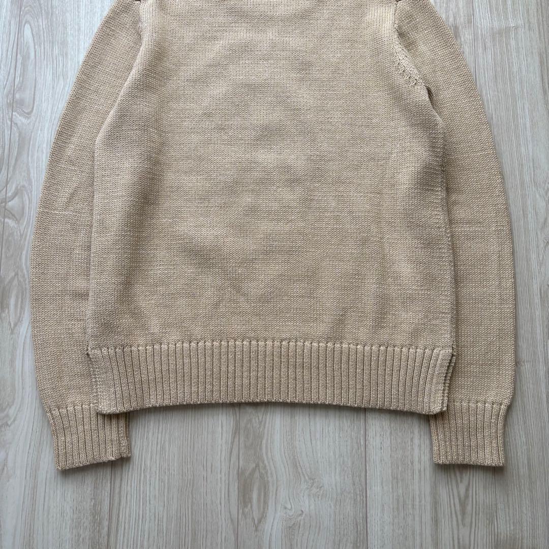 【美品】ポロラルフローレン 現行 ポロベア コットンセーター S ベージュ