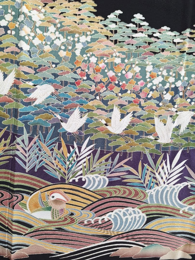 着物リメイクワンピース3689