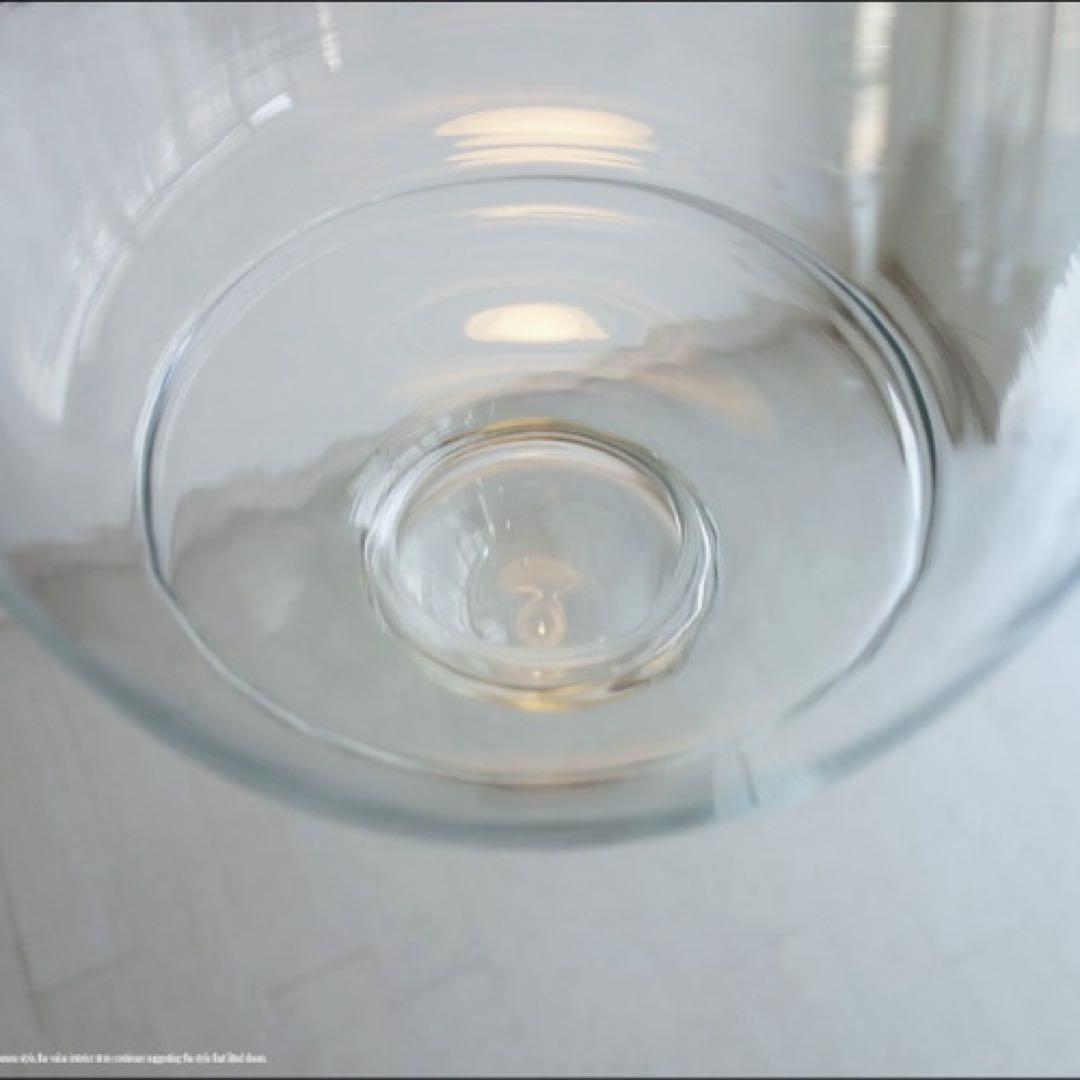 クリアガラス ペンダントライト 高さ36cm 幅22cm