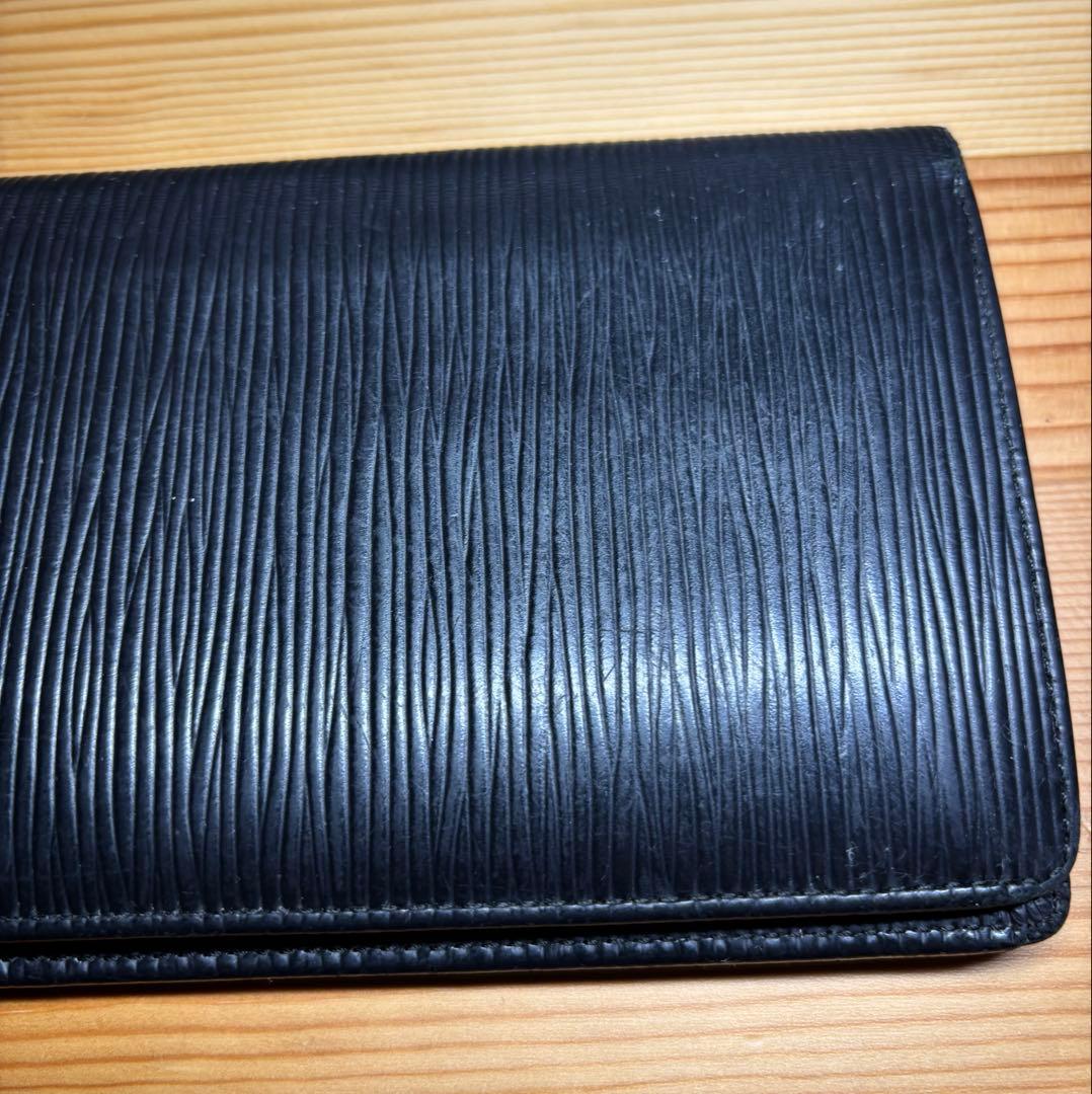 ルイヴィトン エピ ポルトフォイユ・ブラザ ノワール ブラック　長財布