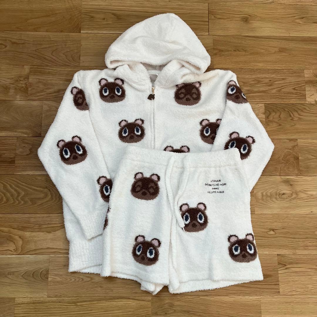 ジェラートピケ　あつ森　ルームウェア上下セット