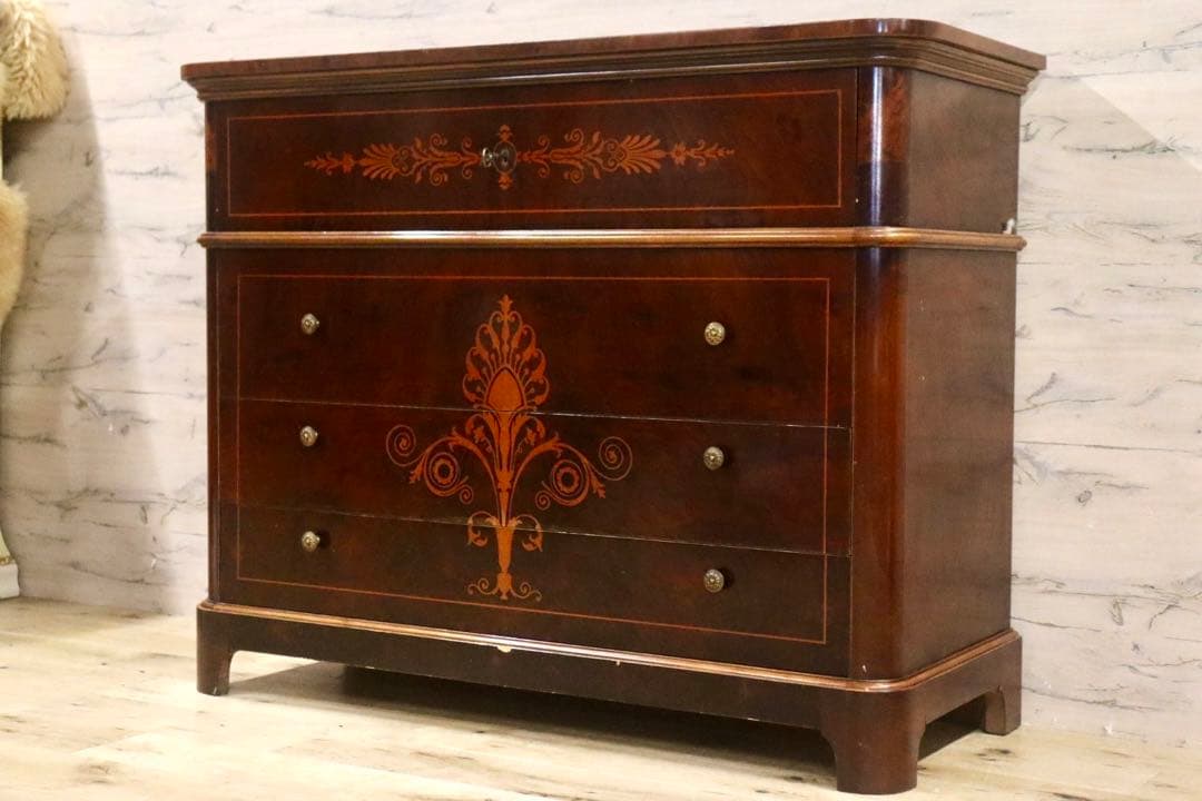 GMHS326○A.R.PA イタリア製 アンティーク チェスト ライティングチ