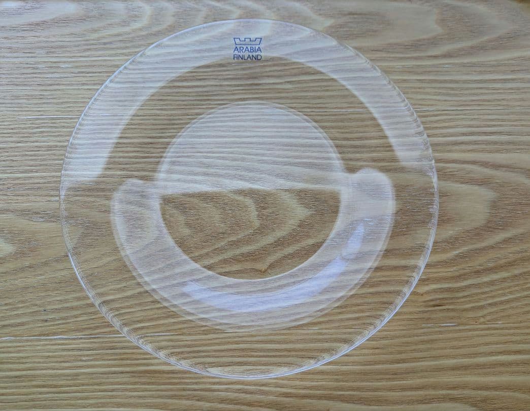 ARABIA　 oma 　オマ　プレート　ブルーベリーブルー　クリア　廃番