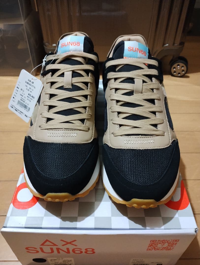 SUN68 スニーカー ベージュ/ブラック EU45 未使用