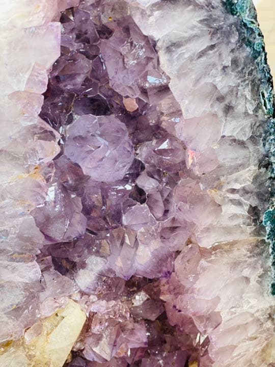 アメジスト ドーム　フラワーアメジスト　虹入り　カルサイト　ゲーサイト 特大