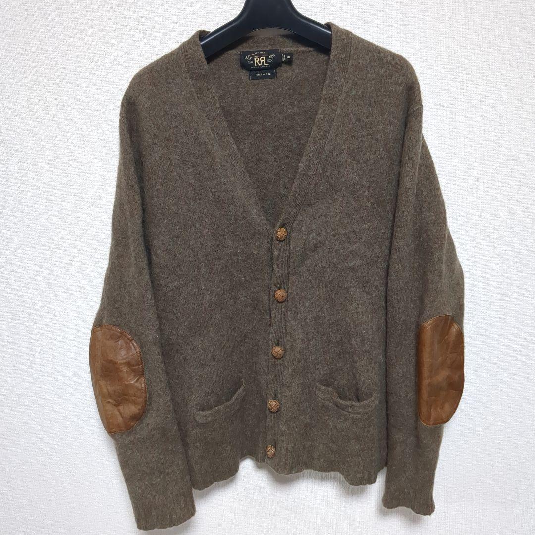 ＲＲＬ カーディガン　エルボーパッチ　レアサイズ