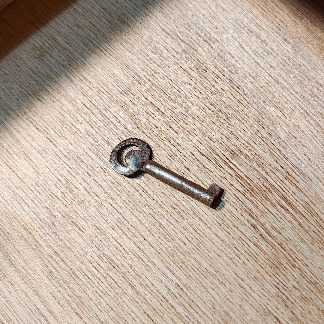 ガラス扉　本棚　食器棚　木製棚　モールガラス　昭和レトロ