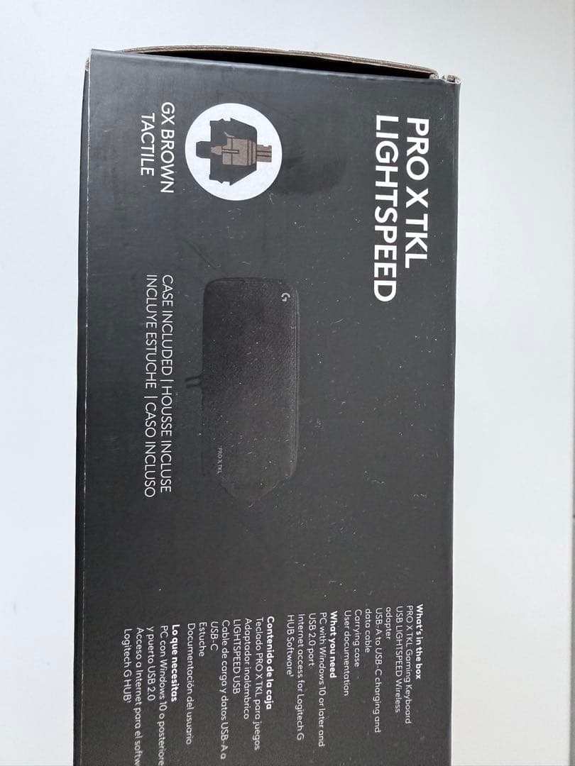 Logicool G　PRO X TKL　ワイヤレス ゲーミングキーボード　白