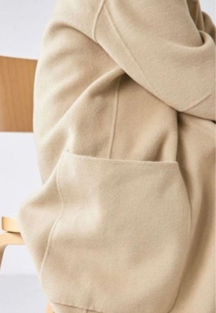 todayful ウールオーバーコート ベージュ　36 ロングコート