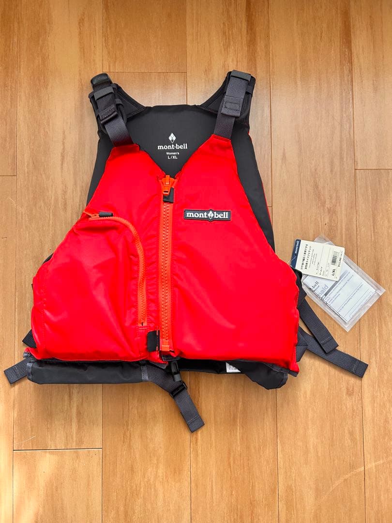 mont-bell Mermaid 女性用ライフジャケット L/XL レッド