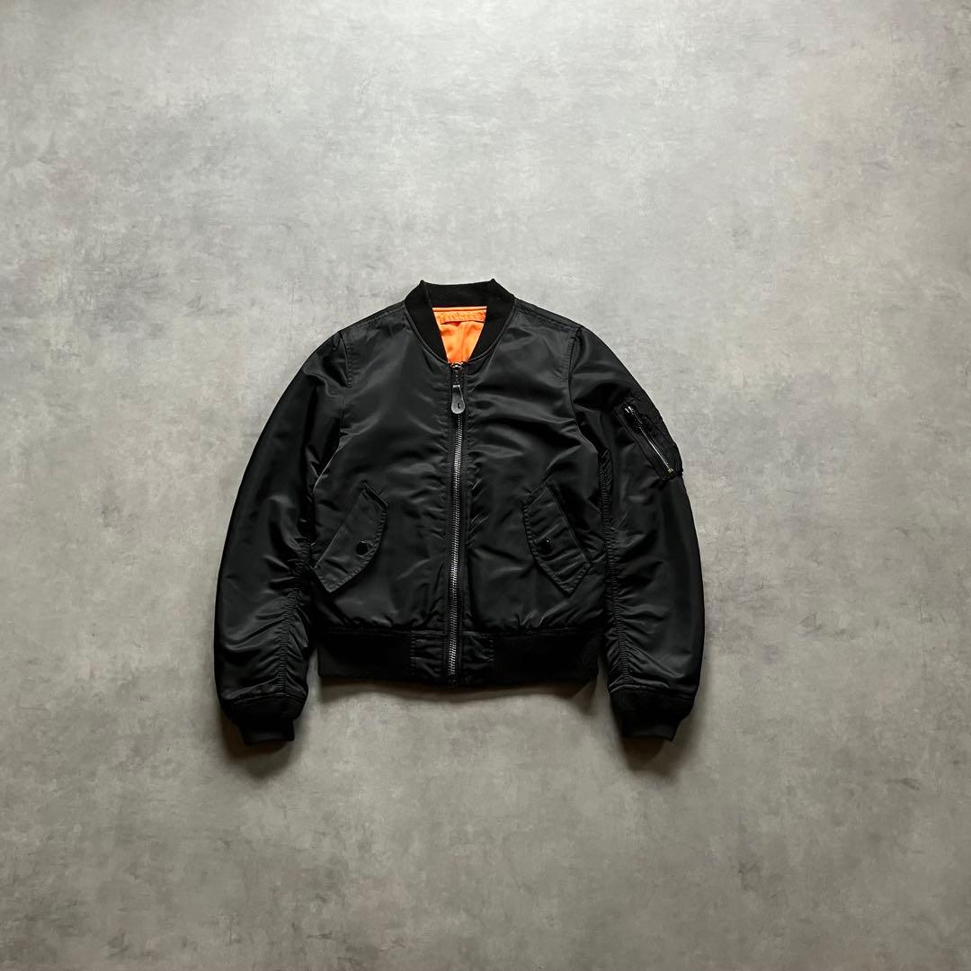 00s alpha MA-1 短丈 フライト ボンバー ジャケット y2k