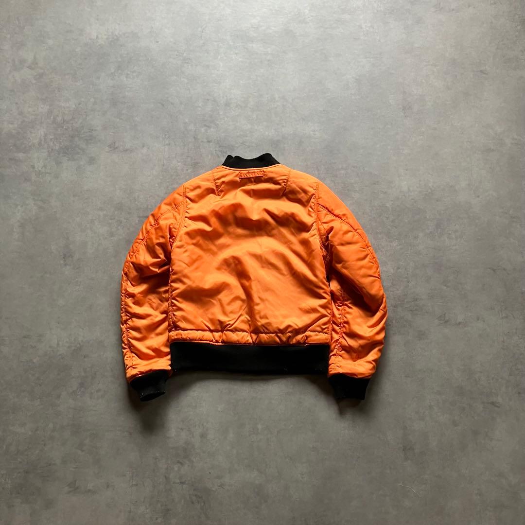 00s alpha MA-1 短丈 フライト ボンバー ジャケット y2k