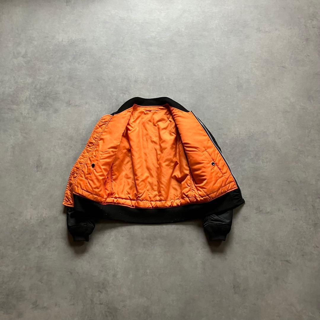 00s alpha MA-1 短丈 フライト ボンバー ジャケット y2k