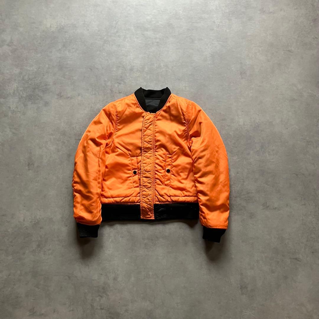 00s alpha MA-1 短丈 フライト ボンバー ジャケット y2k