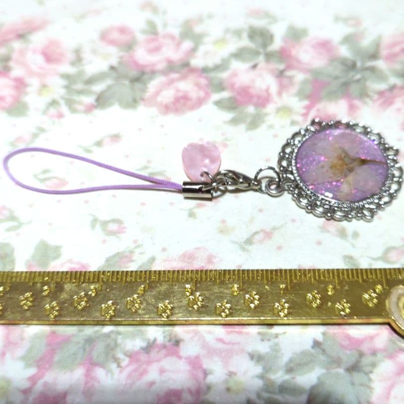 【暗いところ光る】本物の桜を使った3WAYストラップチャーム241023③