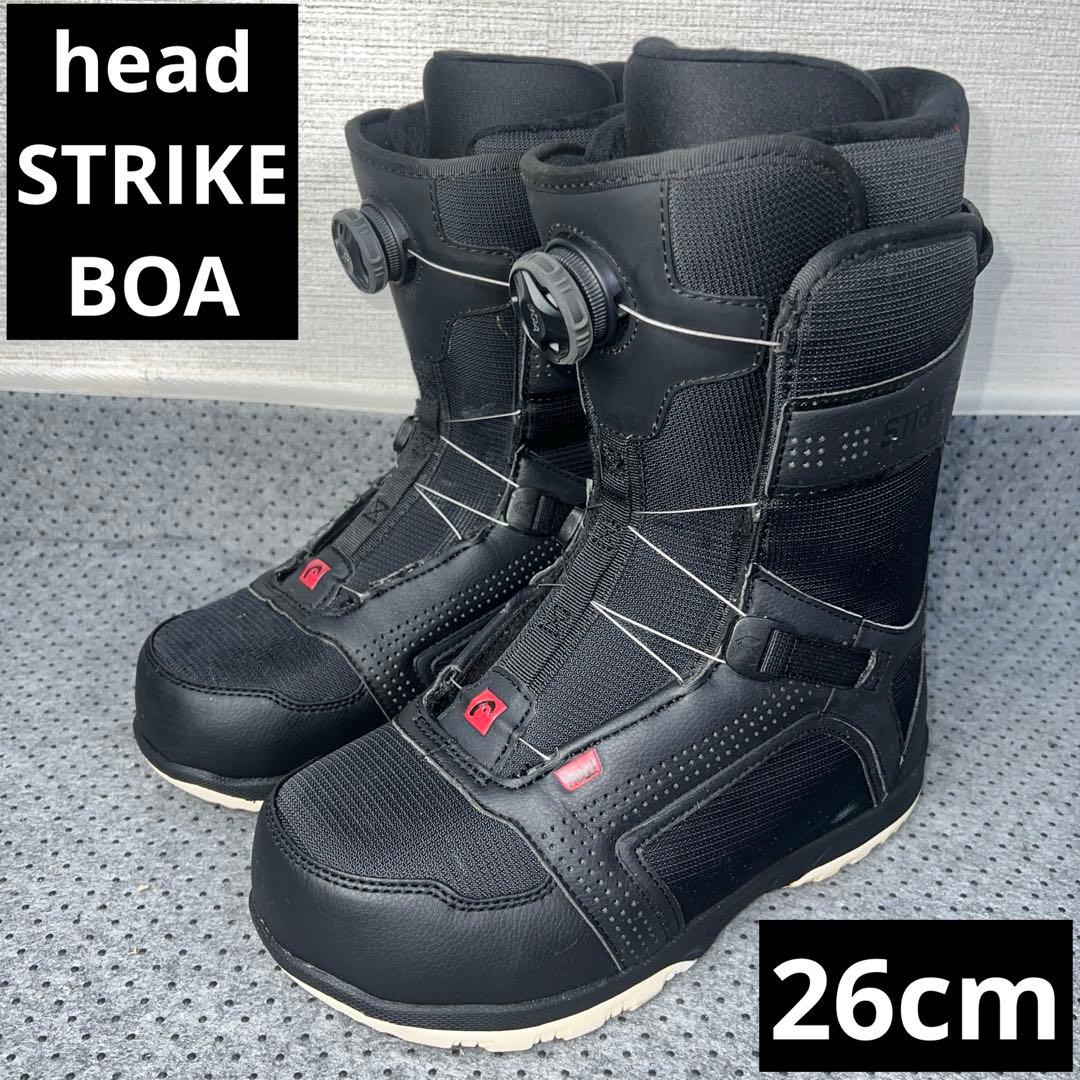 5回使用 メンズ人気サイズ26cm HEAD STRIKE BOA スノボブーツ