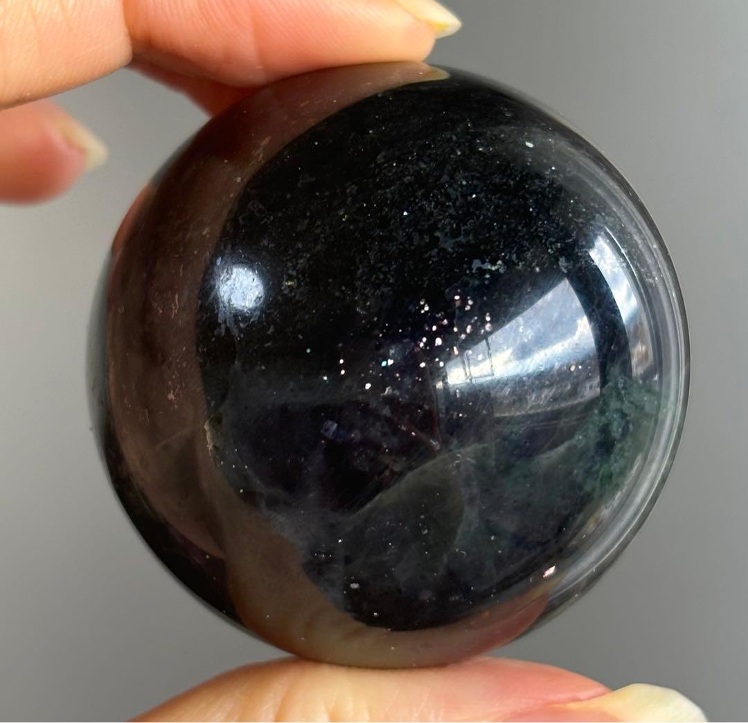 高品質　アイオライト　サンストーン　スフィア