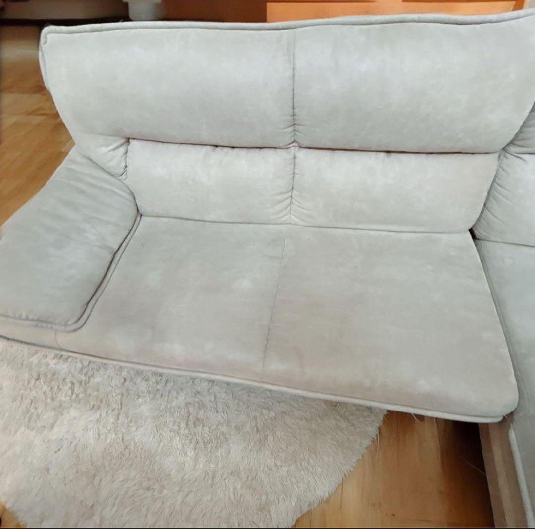 しゅんたろうさま専用▪️直接取りに来れる方▪️ カウチソファー　3人掛け　レザー