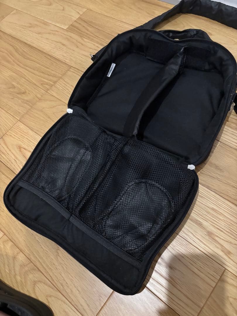 calin マザーズバッグ　ショルダーバッグ　ブラック　マジックテープ式