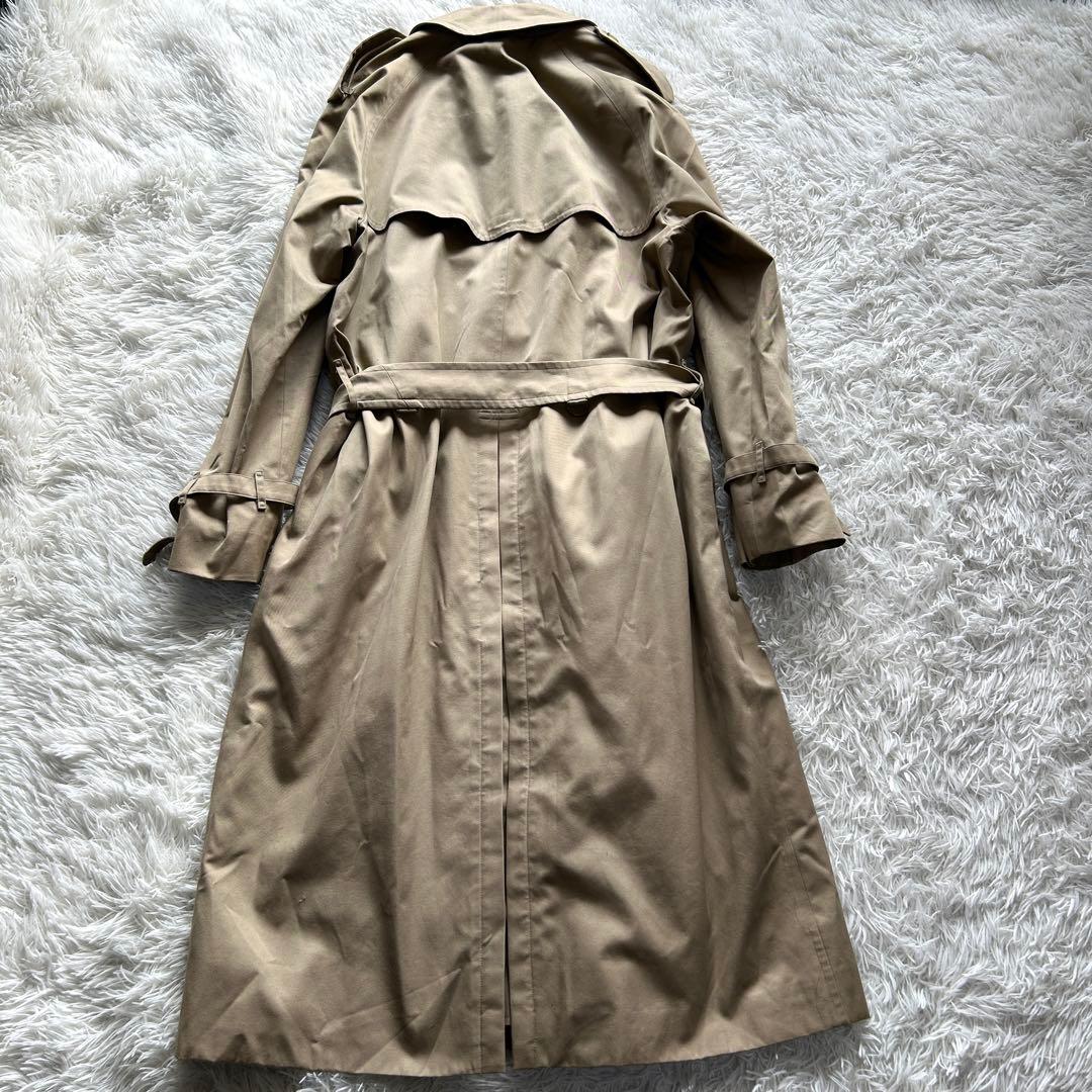 【希少2XL相当　美品】バーバリー　トレンチコート　マキシ丈　ベルト　ベージュ