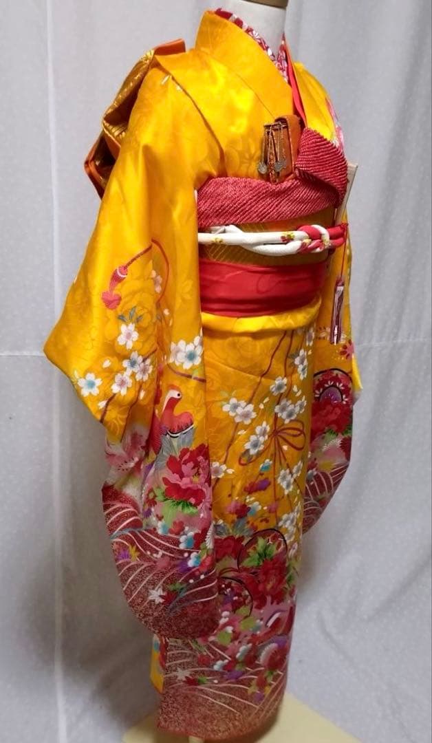 七五三7歳正絹着物、長襦袢、正絹袋帯、小物セット