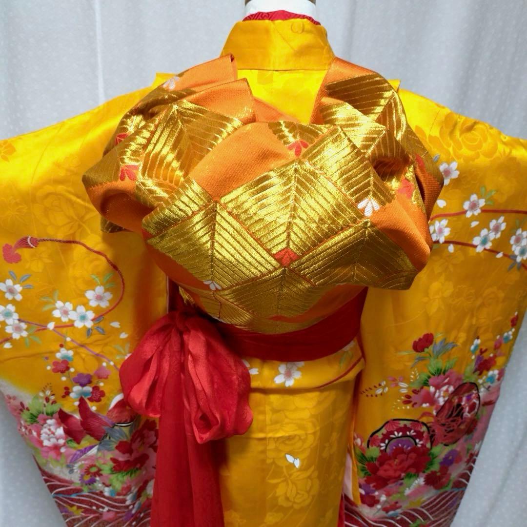 七五三7歳正絹着物、長襦袢、正絹袋帯、小物セット