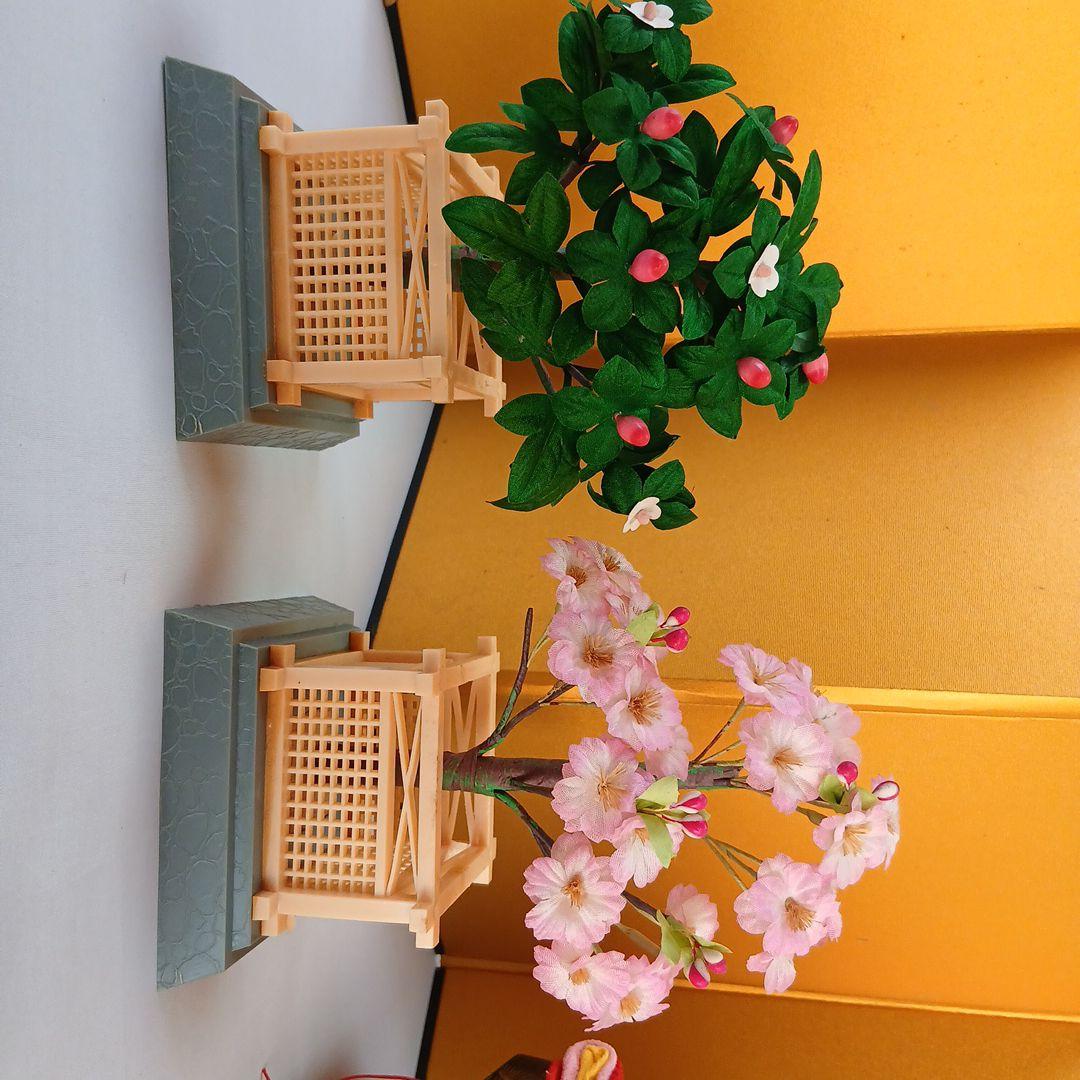 私の手作り/かっぽれお雛様セット/古布ちりめん