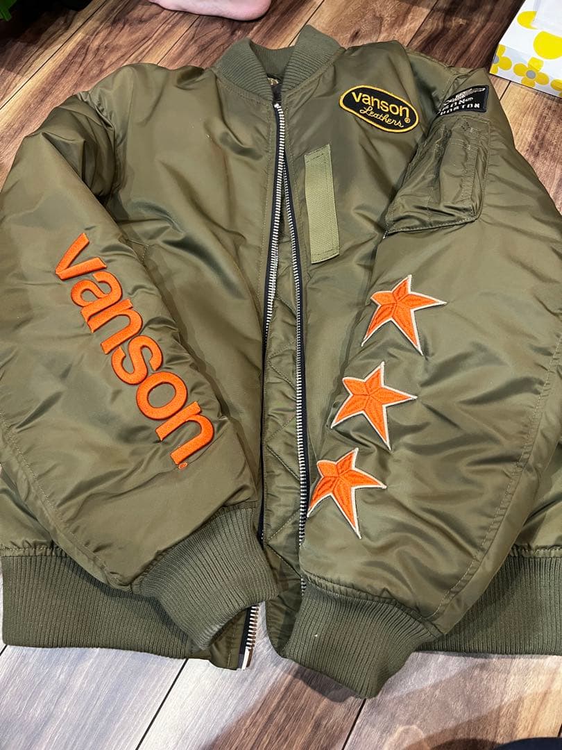 vanson MA-1ジャケット Lサイズ オリーブ