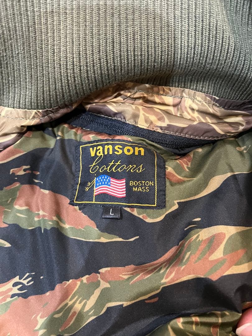 vanson MA-1ジャケット Lサイズ オリーブ