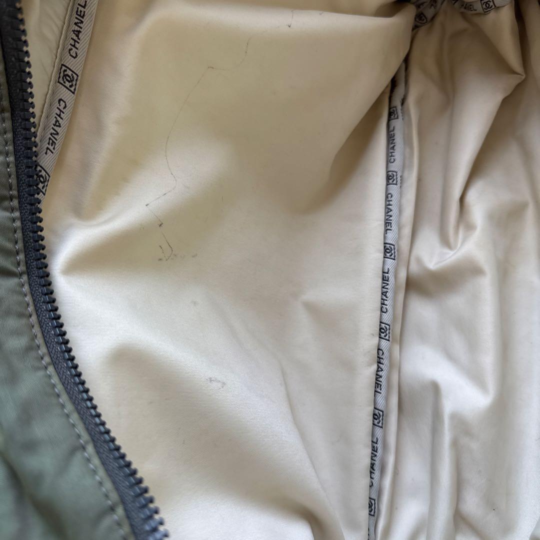 CHANEL シャネル　ボストンバッグ　カーキ