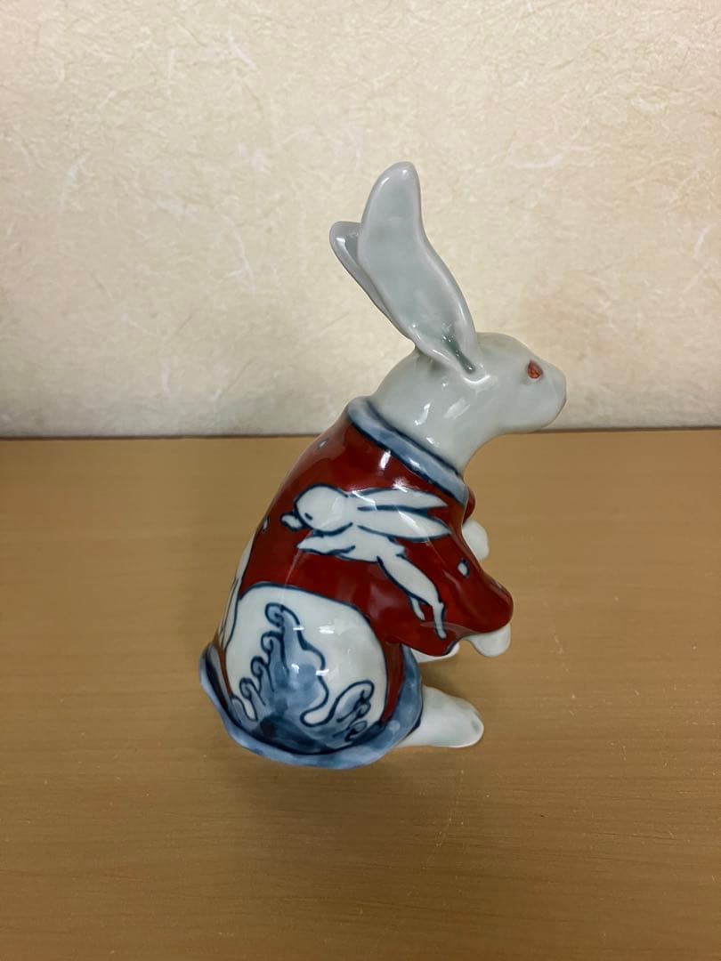 ＜go-shi＞ 陶祥窯 十二神像 兎 うさぎの置物