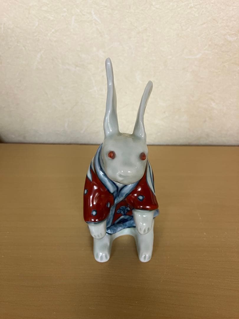 ＜go-shi＞ 陶祥窯 十二神像 兎 うさぎの置物