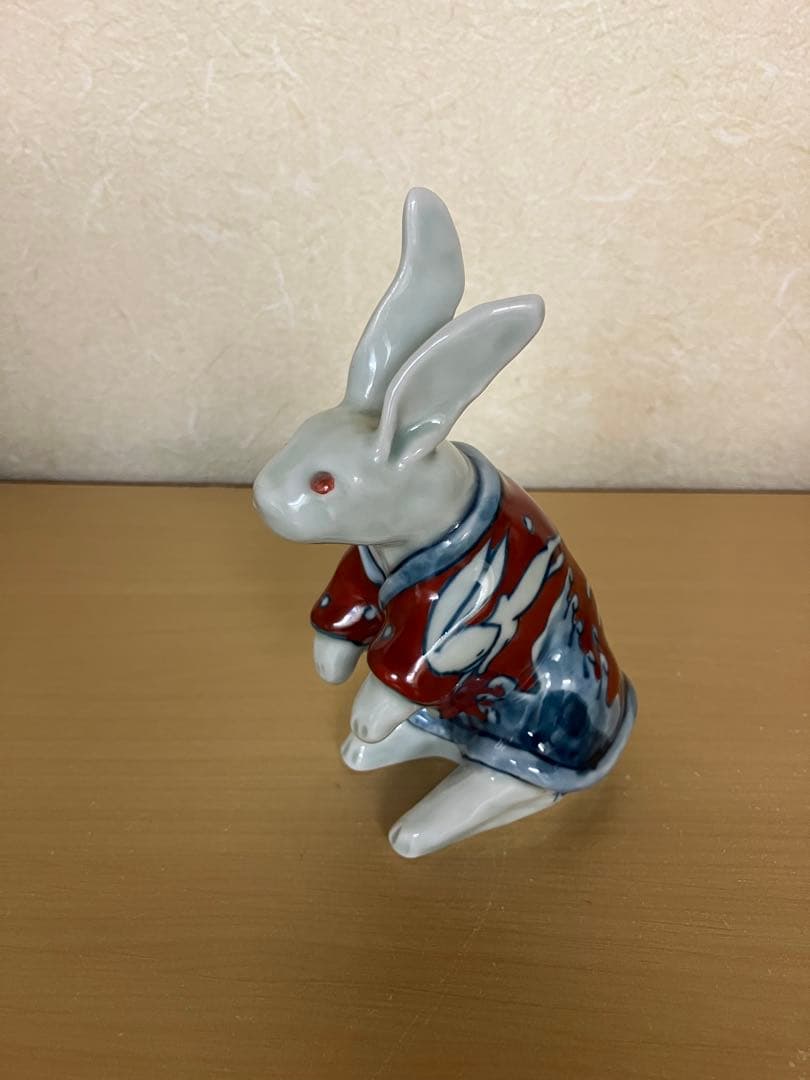 ＜go-shi＞ 陶祥窯 十二神像 兎 うさぎの置物