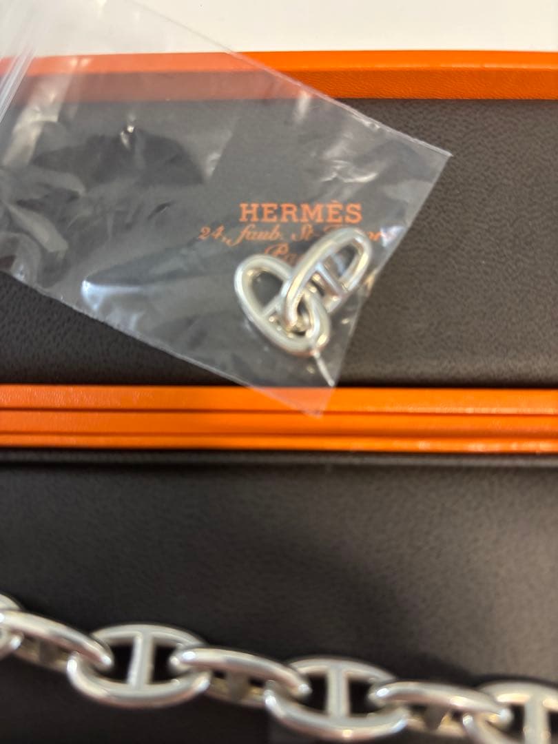 HERMESエルメス　シェーヌダンクル ブレスレット GM 14コマ(16コマ)