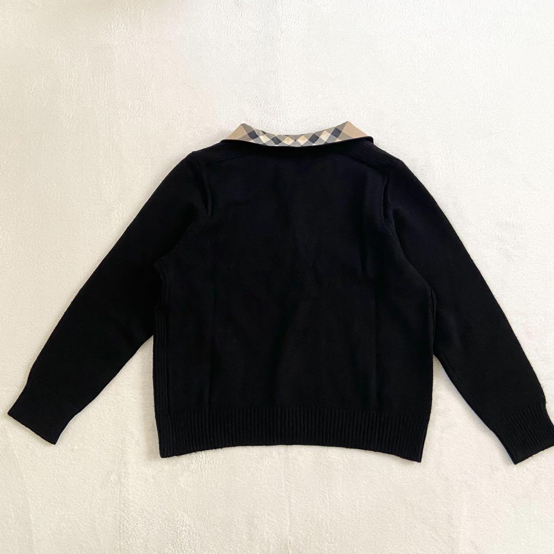 希少アルパカウール　メガチェック　シャツニット　Burberry London