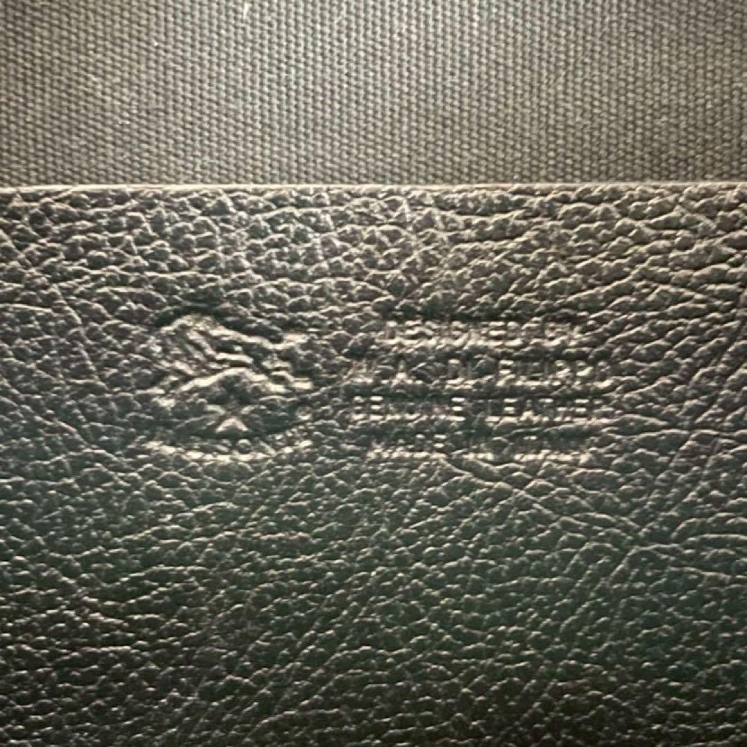 未使用級 イルビゾンテ トートバッグ 肩掛け ロゴ型押し ヌメ レザー ブラック