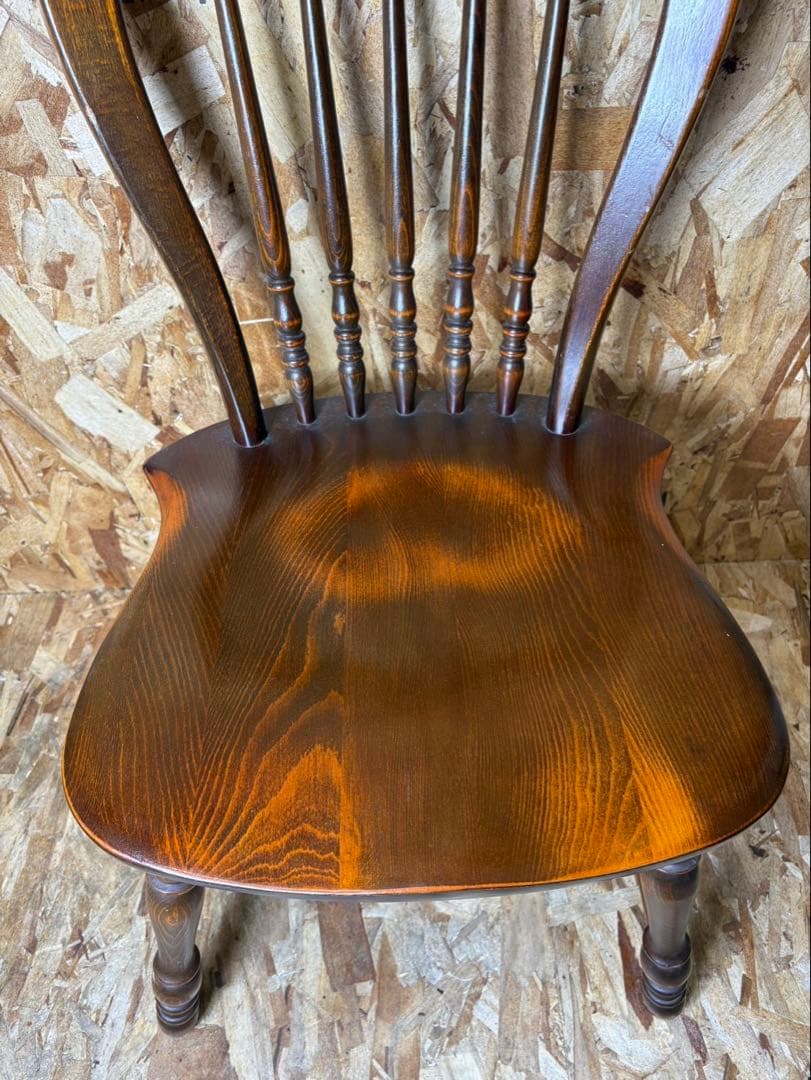 ①カリモク ウィンザーチェア ヴィンテージ アンティーク ダイニングチェア